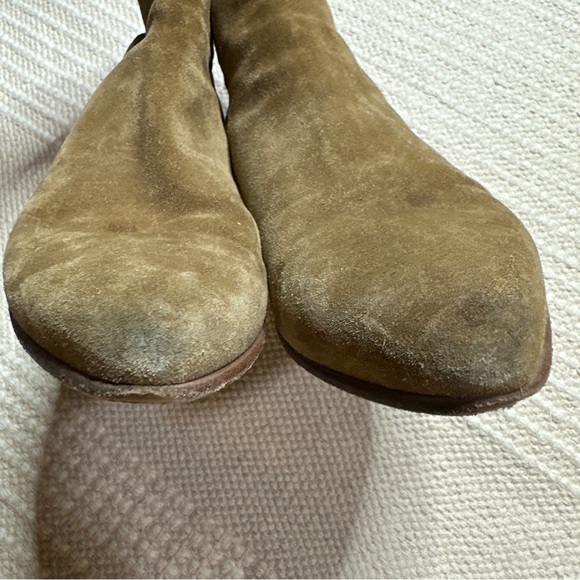 ALESSANDRO VASINI men's tobacco tan suede leather Alec 30 mm ankle boots 39.5 - Picture 3 of 14